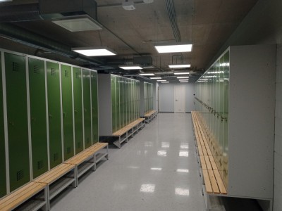 Levering og installasjon av VVN metallgarderober til selskapet "Thermory" 2